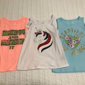 The Children's Place Tanks (3) - 1 NWT - 5T